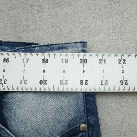 Mecca Moto Jeans Men's 40X32 Blue Stretch Fit Denim Zip Fly Acid Wash New NWT - Picture 2 of 13